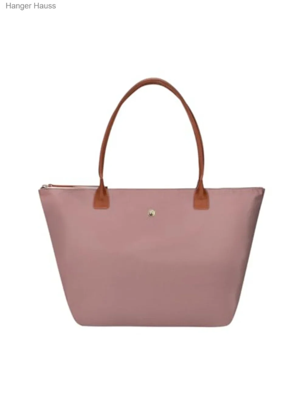 Nylon Tote Bag for Women - Foldable Shoulder Bag with Zipper, Laptop Tote